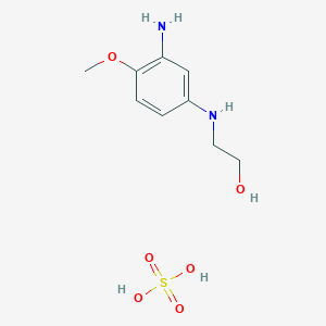 molecular formula C9H16N2O6S B152601 2-Amino-4-hydroxyethylaminoanisole sulfate CAS No. 83763-48-8