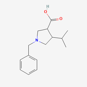 1-Benzyl-4-(propan-2-yl)pyrrolidine-3-carboxylic acid