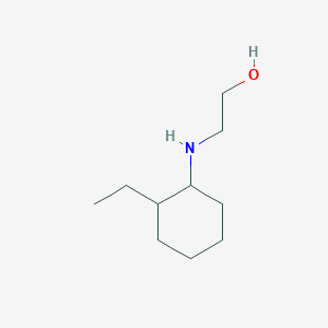 molecular formula C10H21NO B15260215 2-[(2-Ethylcyclohexyl)amino]ethan-1-ol 