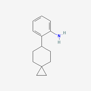 molecular formula C14H19N B15260220 2-{Spiro[2.5]octan-6-yl}aniline 