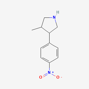 3-Methyl-4-(4-nitrophenyl)pyrrolidine