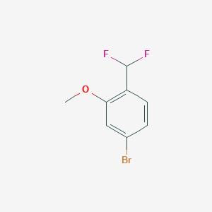 molecular formula C8H7BrF2O B1526023 4-溴-1-(二氟甲基)-2-甲氧基苯 CAS No. 1254034-35-9