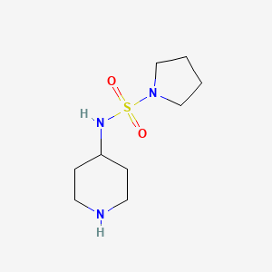 molecular formula C9H19N3O2S B15260234 N-(Piperidin-4-YL)pyrrolidine-1-sulfonamide 