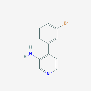 molecular formula C11H9BrN2 B15260248 4-(3-Bromophenyl)pyridin-3-amine 