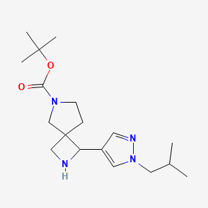 tert-Butyl 1-[1-(2-methylpropyl)-1H-pyrazol-4-yl]-2,6-diazaspiro[3.4]octane-6-carboxylate