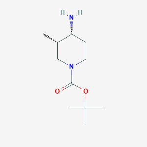 molecular formula C11H22N2O2 B1526027 叔丁基顺式-4-氨基-3-甲基哌啶-1-羧酸酯 CAS No. 1039741-10-0