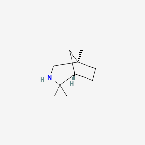 molecular formula C10H19N B15260285 (1R,5S)-1,4,4-Trimethyl-3-azabicyclo[3.2.1]octane 