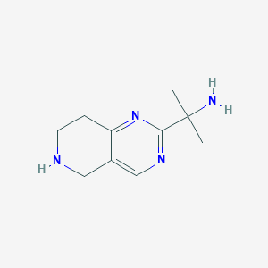 molecular formula C10H16N4 B15260310 2-{5H,6H,7H,8H-pyrido[4,3-d]pyrimidin-2-yl}propan-2-amine 