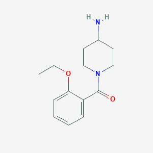 molecular formula C14H20N2O2 B15260331 1-(2-Ethoxybenzoyl)piperidin-4-amine 