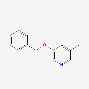 molecular formula C13H13NO B1526034 3-(Benzyloxy)-5-methylpyridine CAS No. 1256835-17-2