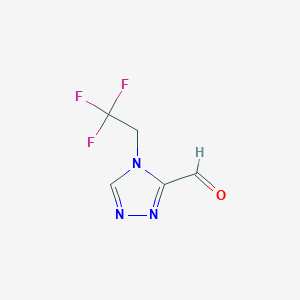 4-(2,2,2-Trifluoroethyl)-4H-1,2,4-triazole-3-carbaldehyde