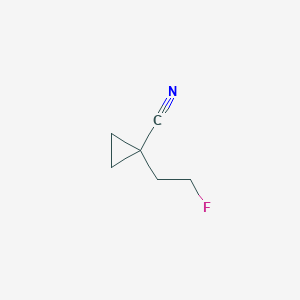 molecular formula C6H8FN B15260372 1-(2-Fluoroethyl)cyclopropane-1-carbonitrile 