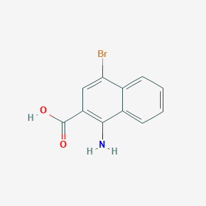 molecular formula C11H8BrNO2 B1526038 1-Amino-4-bromo-2-naphthoic acid CAS No. 1227924-42-6