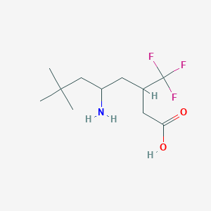 5-Amino-7,7-dimethyl-3-(trifluoromethyl)octanoic acid