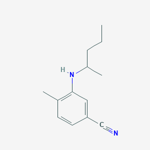 4-Methyl-3-[(pentan-2-yl)amino]benzonitrile