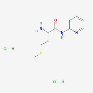 2-amino-4-(methylsulfanyl)-N-(pyridin-2-yl)butanamide dihydrochloride