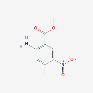 molecular formula C9H10N2O4 B1526042 Methyl 2-amino-4-methyl-5-nitrobenzoate CAS No. 929214-80-2