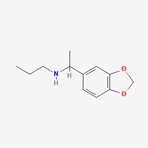 [1-(2H-1,3-Benzodioxol-5-YL)ethyl](propyl)amine