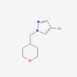 4-bromo-1-((tetrahydro-2H-pyran-4-yl)methyl)-1H-pyrazole