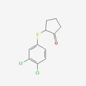 2-[(3,4-Dichlorophenyl)sulfanyl]cyclopentan-1-one