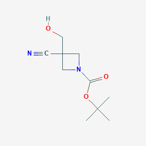 B1526047 Tert-butyl 3-cyano-3-(hydroxymethyl)azetidine-1-carboxylate CAS No. 1228581-13-2