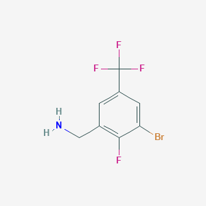 molecular formula C8H6BrF4N B1526048 3-Bromo-2-fluoro-5-trifluoromethylbenzylamine CAS No. 871325-57-4