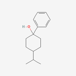 molecular formula C15H22O B15260517 1-Phenyl-4-(propan-2-YL)cyclohexan-1-OL 