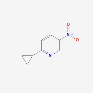 molecular formula C8H8N2O2 B1526052 2-环丙基-5-硝基吡啶 CAS No. 1190380-55-2