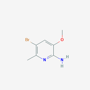 molecular formula C7H9BrN2O B1526054 5-溴-3-甲氧基-6-甲基吡啶-2-胺 CAS No. 947249-16-3