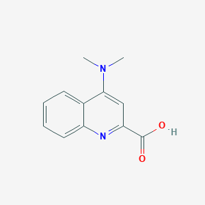 molecular formula C12H12N2O2 B1526055 4-(Dimethylamino)quinoline-2-carboxylic acid CAS No. 916450-76-5