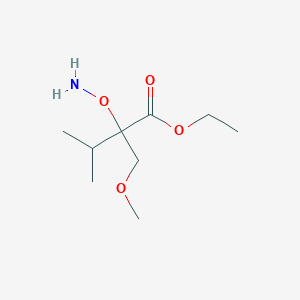 Ethyl 2-(aminooxy)-2-(methoxymethyl)-3-methylbutanoate