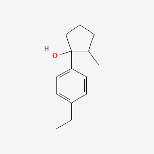 1-(4-Ethylphenyl)-2-methylcyclopentan-1-ol