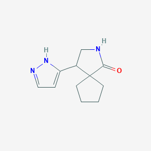 4-(1H-Pyrazol-3-yl)-2-azaspiro[4.4]nonan-1-one