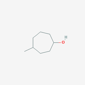 molecular formula C8H16O B15260595 4-Methylcycloheptan-1-ol 