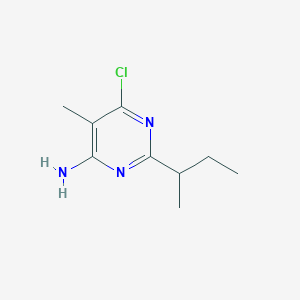 2-(Butan-2-yl)-6-chloro-5-methylpyrimidin-4-amine