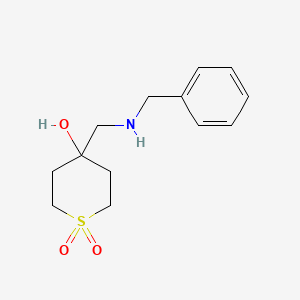 4-[(Benzylamino)methyl]-4-hydroxy-1lambda6-thiane-1,1-dione