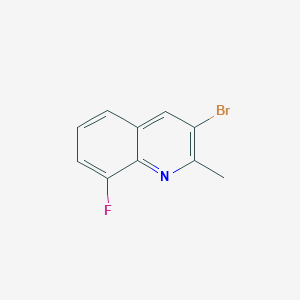 molecular formula C10H7BrFN B1526063 3-溴-8-氟-2-甲基喹啉 CAS No. 1259519-95-3