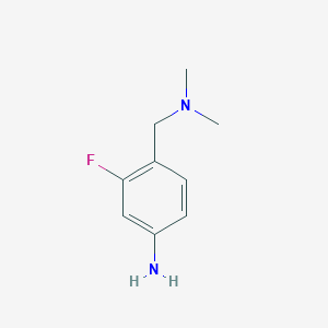 molecular formula C9H13FN2 B1526065 4-((二甲氨基)甲基)-3-氟苯胺 CAS No. 1134541-61-9
