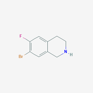 molecular formula C9H9BrFN B1526067 7-溴-6-氟-1,2,3,4-四氢异喹啉 CAS No. 1233526-83-4