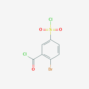 2-Bromo-5-(chlorosulfonyl)benzoyl chloride