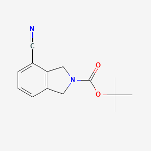 molecular formula C14H16N2O2 B1526069 叔丁基 4-氰基异吲哚啉-2-羧酸酯 CAS No. 1165876-20-9