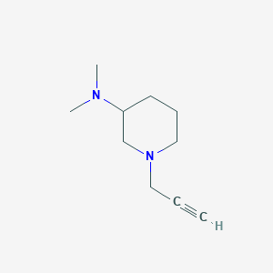 molecular formula C10H18N2 B15260706 N,N-dimethyl-1-(prop-2-yn-1-yl)piperidin-3-amine 