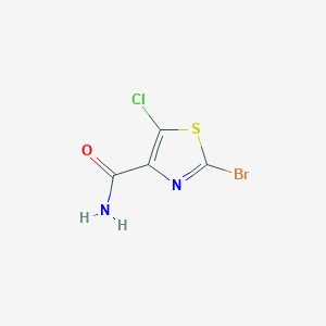 molecular formula C4H2BrClN2OS B15260720 2-Bromo-5-chloro-1,3-thiazole-4-carboxamide CAS No. 1204297-48-2