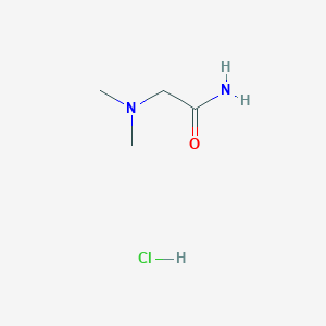 molecular formula C4H11ClN2O B15260737 2-(Dimethylamino)acetamide hydrochloride 