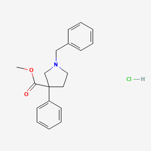 Methyl 1-benzyl-3-phenylpyrrolidine-3-carboxylate hydrochloride