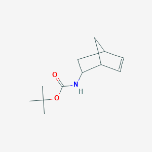 molecular formula C12H19NO2 B1526077 叔丁基 N-{双环[2.2.1]庚-5-烯-2-基}氨基甲酸酯 CAS No. 1242273-70-6