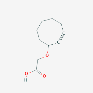 B1526078 2-(Cyclooct-2-yn-1-yloxy)acetic acid CAS No. 917756-42-4