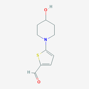 5-(4-Hydroxypiperidino)-2-thiophenecarbaldehyde