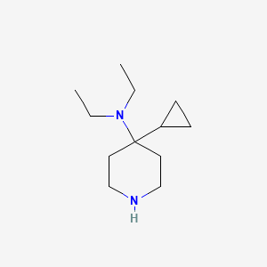 molecular formula C12H24N2 B15260812 4-Cyclopropyl-N,N-diethylpiperidin-4-amine 