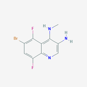 6-Bromo-5,8-difluoro-N4-methylquinoline-3,4-diamine